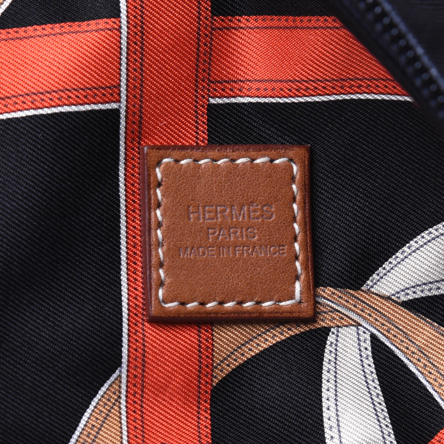 Hermes Silk Barenia Cavalcadour Airsilk Backpack Black Bleu Marine Fauve 5 of 15