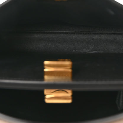 Fendi Vitello Tahiti Burro Medium Peekaboo Iconic Essentially Satchel Tortora Black 5 of 12