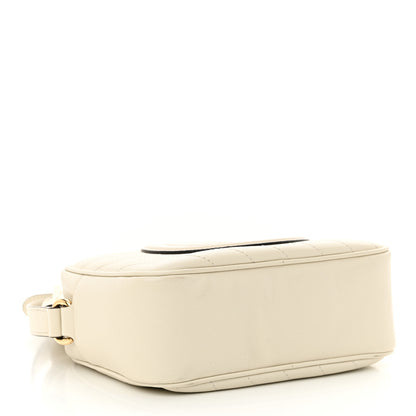 Gucci Sakai Be Green Calfskin Diagonal Stitched Small Blondie Shoulder Bag Mystic White 4 of 12