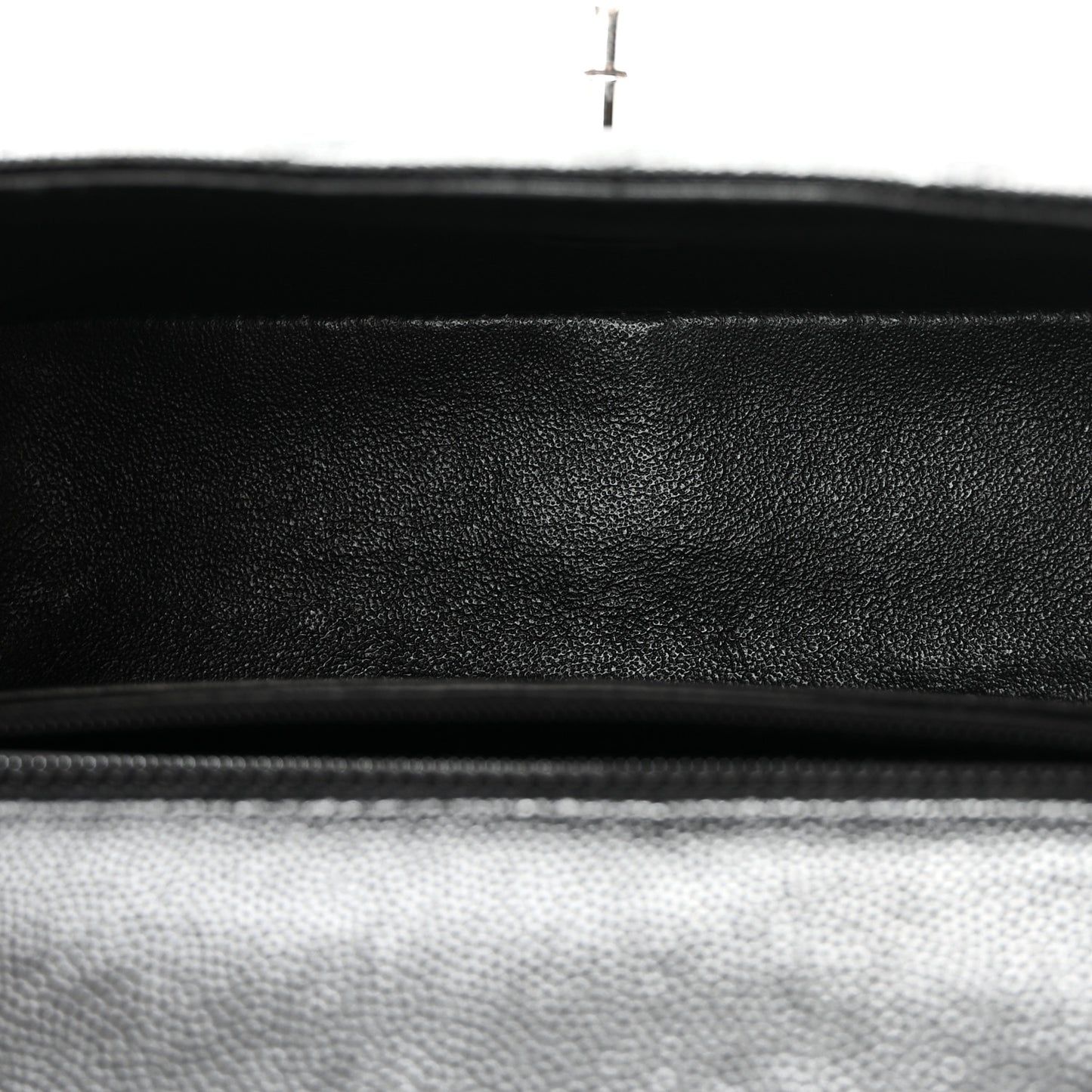 Caviar Quilted Mini Rectangular Flap Black