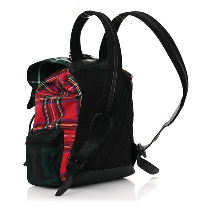 Burberry Nylon Tartan Large Rucksack Backpack 3 of 17