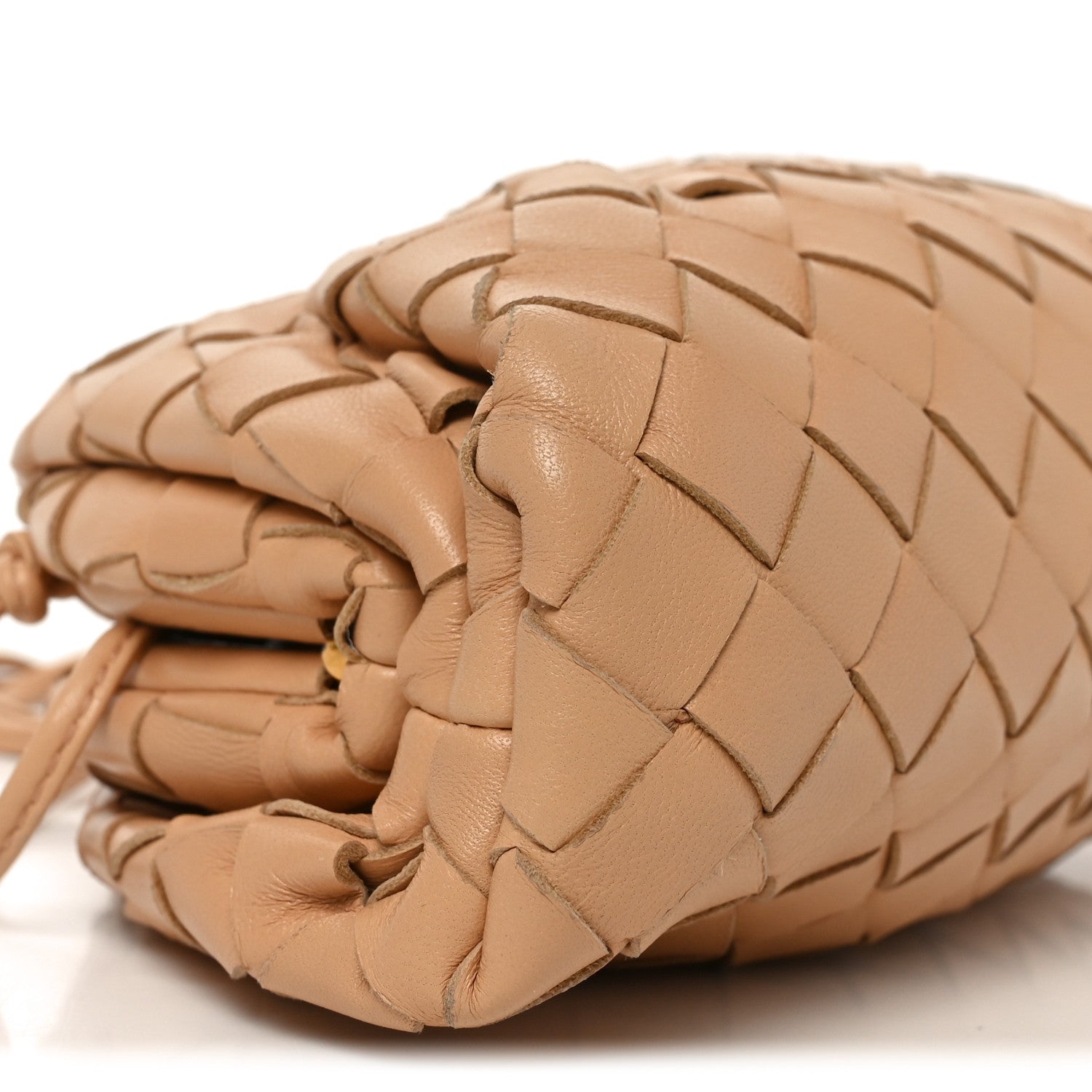 Bottega Veneta Nappa Intrecciato The Mini Pouch Almond 9 of 10