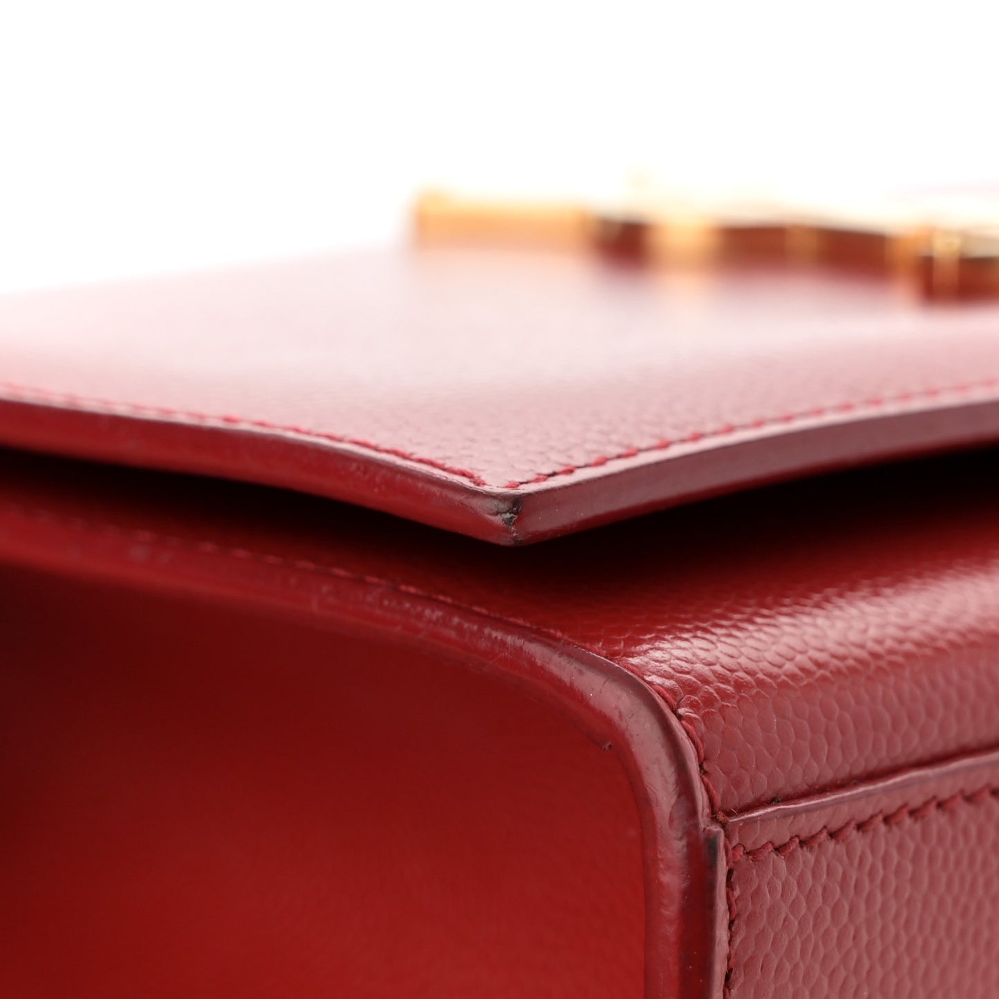 Grain De Poudre Small Monogram Kate Satchel Red