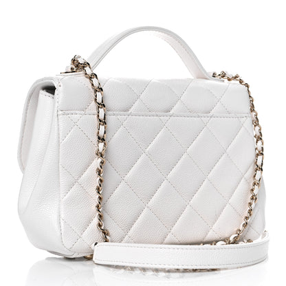 Chanel Caviar Quilted Small Business Affinity Flap White 2 of 11