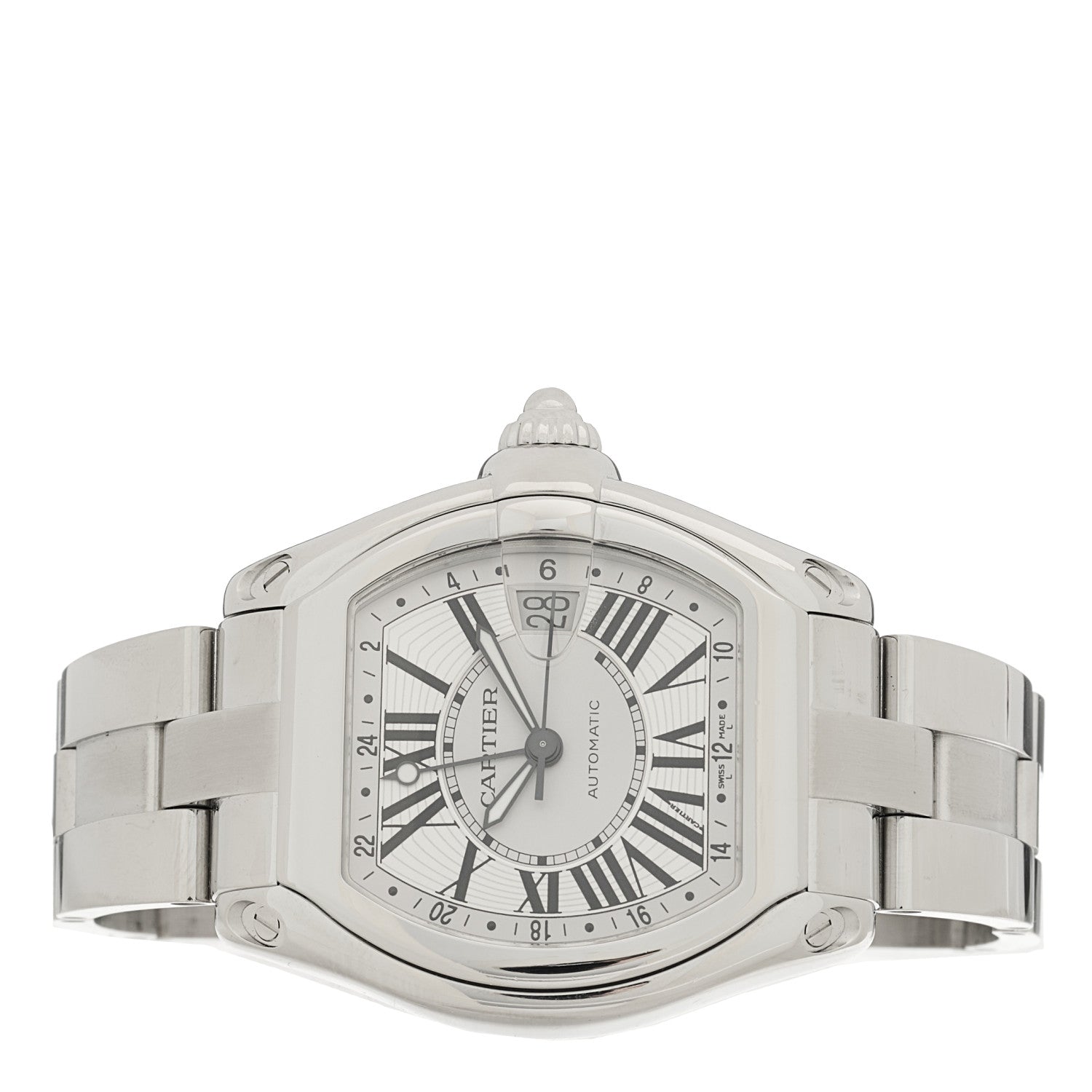 Cartier Stainless Steel 42mm Roadster GMT Automatic Watch 2 of 4