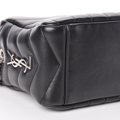 Saint Laurent Calfskin Y Quilted Monogram Small Loulou Bowling Bag Black 5 of 10