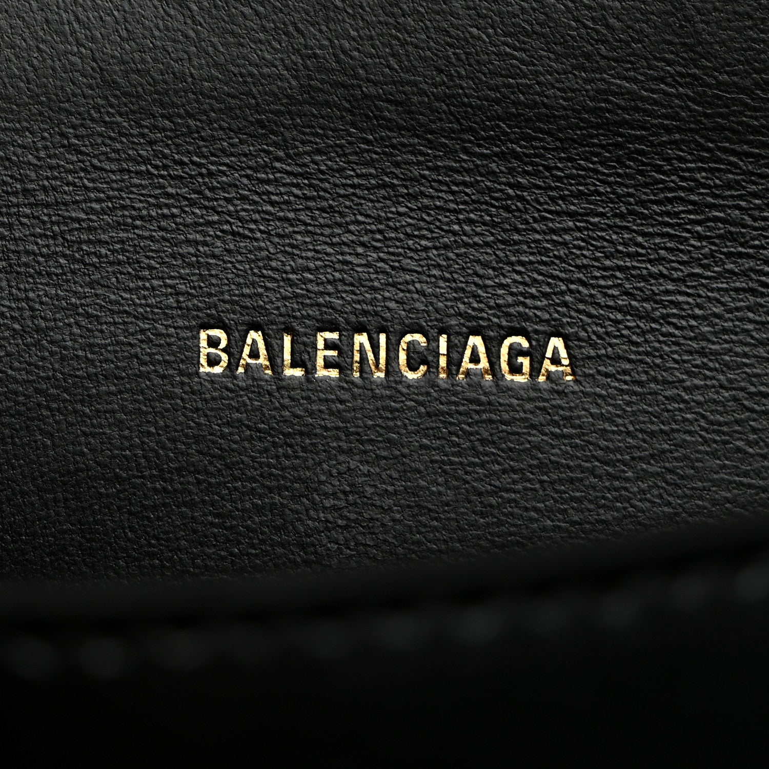 Balenciaga Shiny Box Calfskin Hourglass Top Handle Bag XS Black 6 of 11