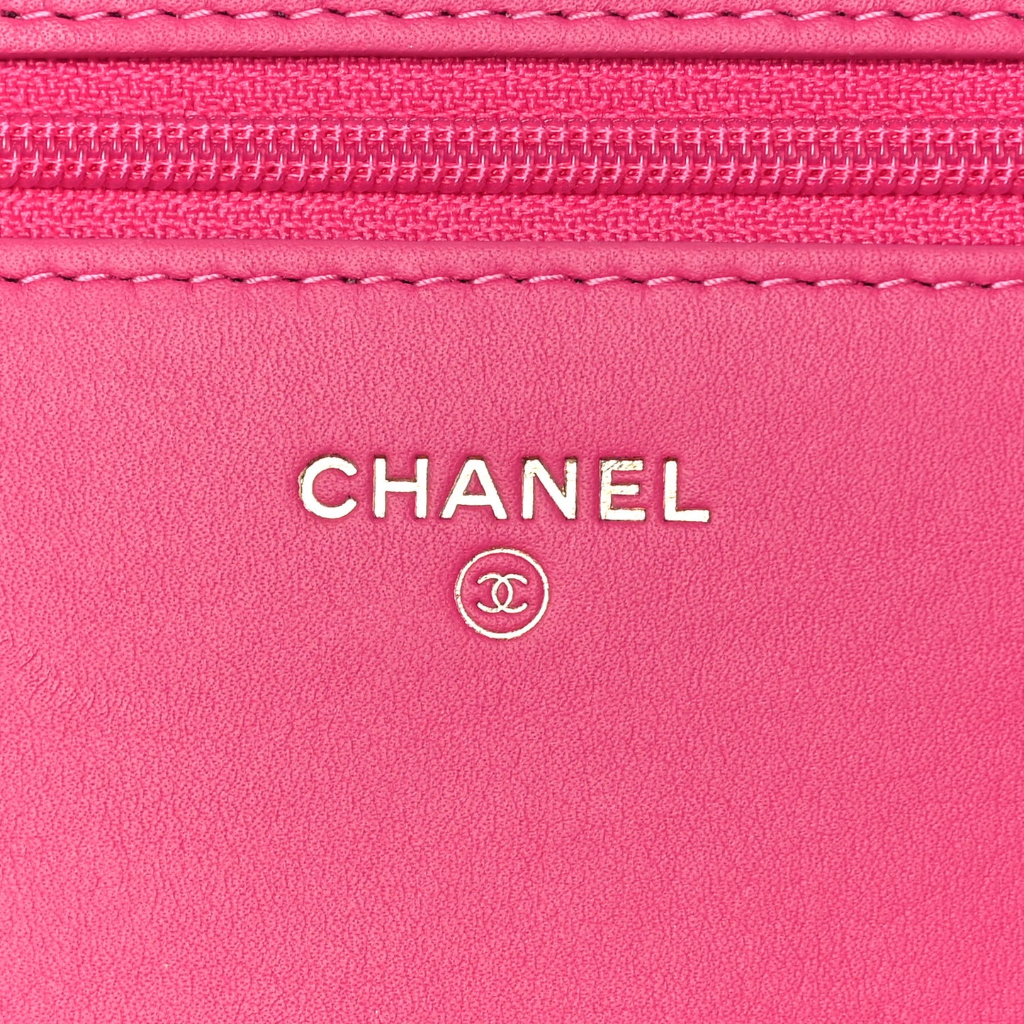 Lambskin Quilted Boy Wallet On Chain WOC Pink