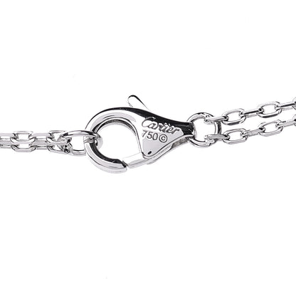 Cartier 18K White Gold 2 Diamond LOVE Necklace 5 of 8