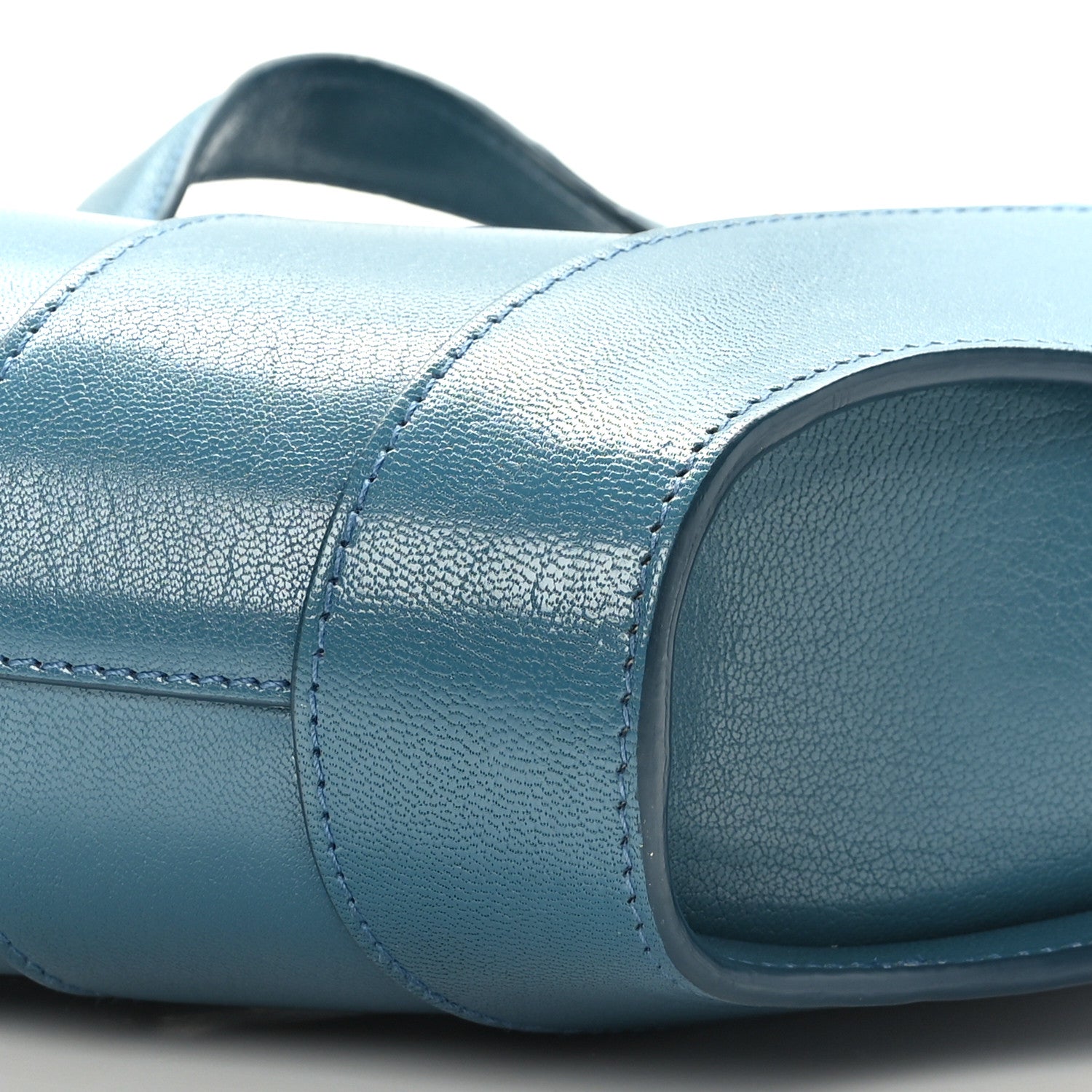Alaia Calfskin Small Khaima Bag Bleu Ardoise 7 of 8