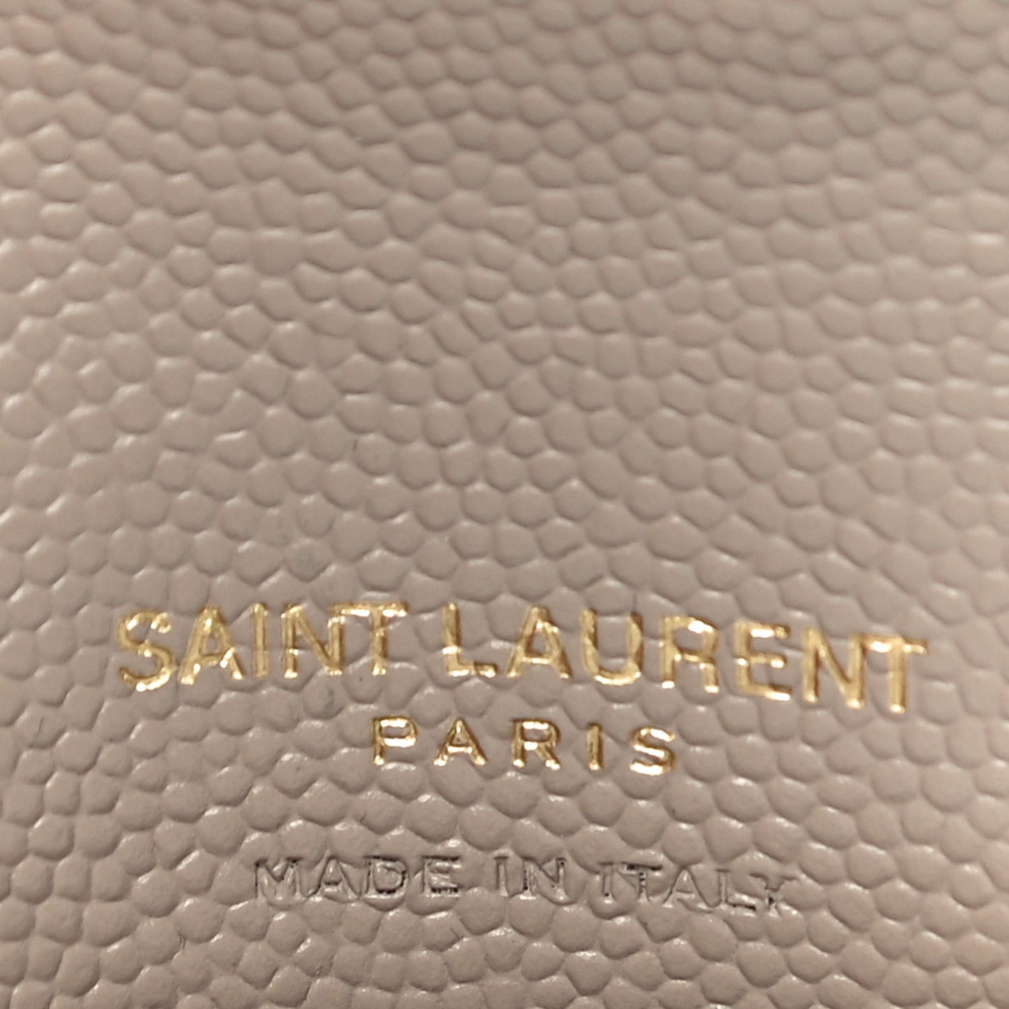Grain De Poudre Matelasse Chevron Monogram Compact Wallet Case Dark Beige