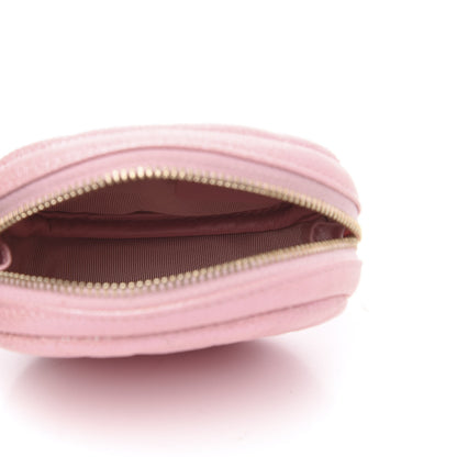 Chanel Iridescent Caviar Quilted Zip Around Classic Coin Purse Rose Pink 5 of 8