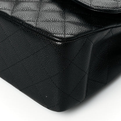 Chanel Caviar Quilted Jumbo Double Flap Black 10 of 10