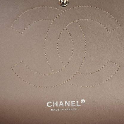 Chanel Patent Quilted Jumbo Double Flap Grey 5 of 7