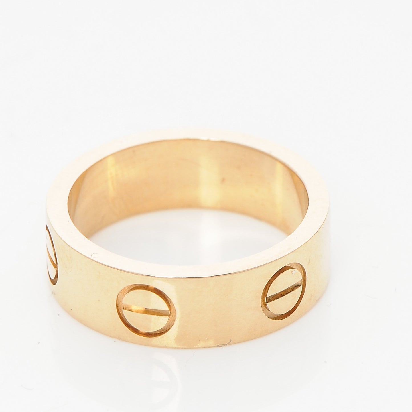 18K Yellow Gold 5.5mm LOVE Ring 48 4.5