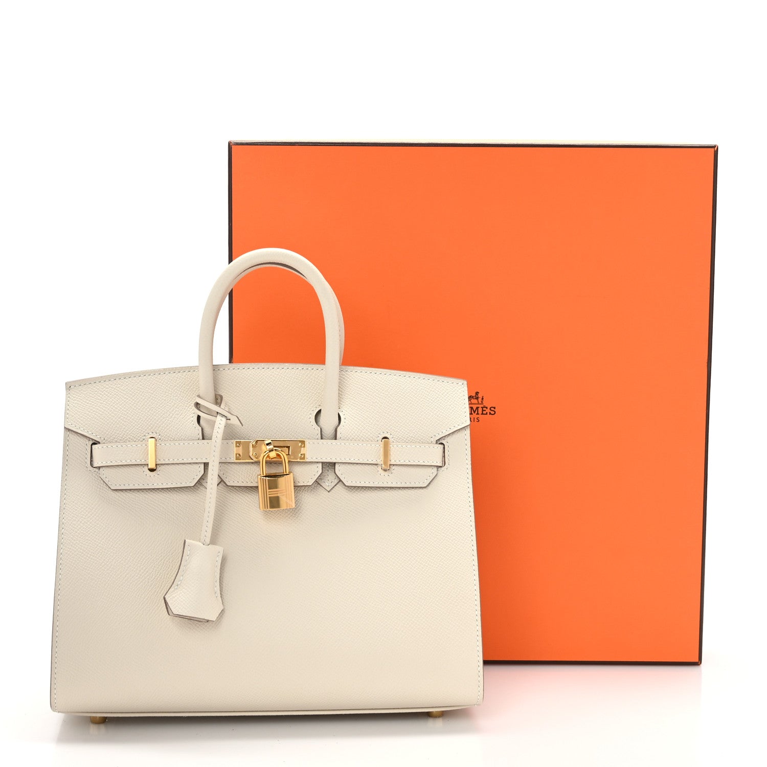 Hermes Epsom Birkin Sellier 25 Craie 11 of 11