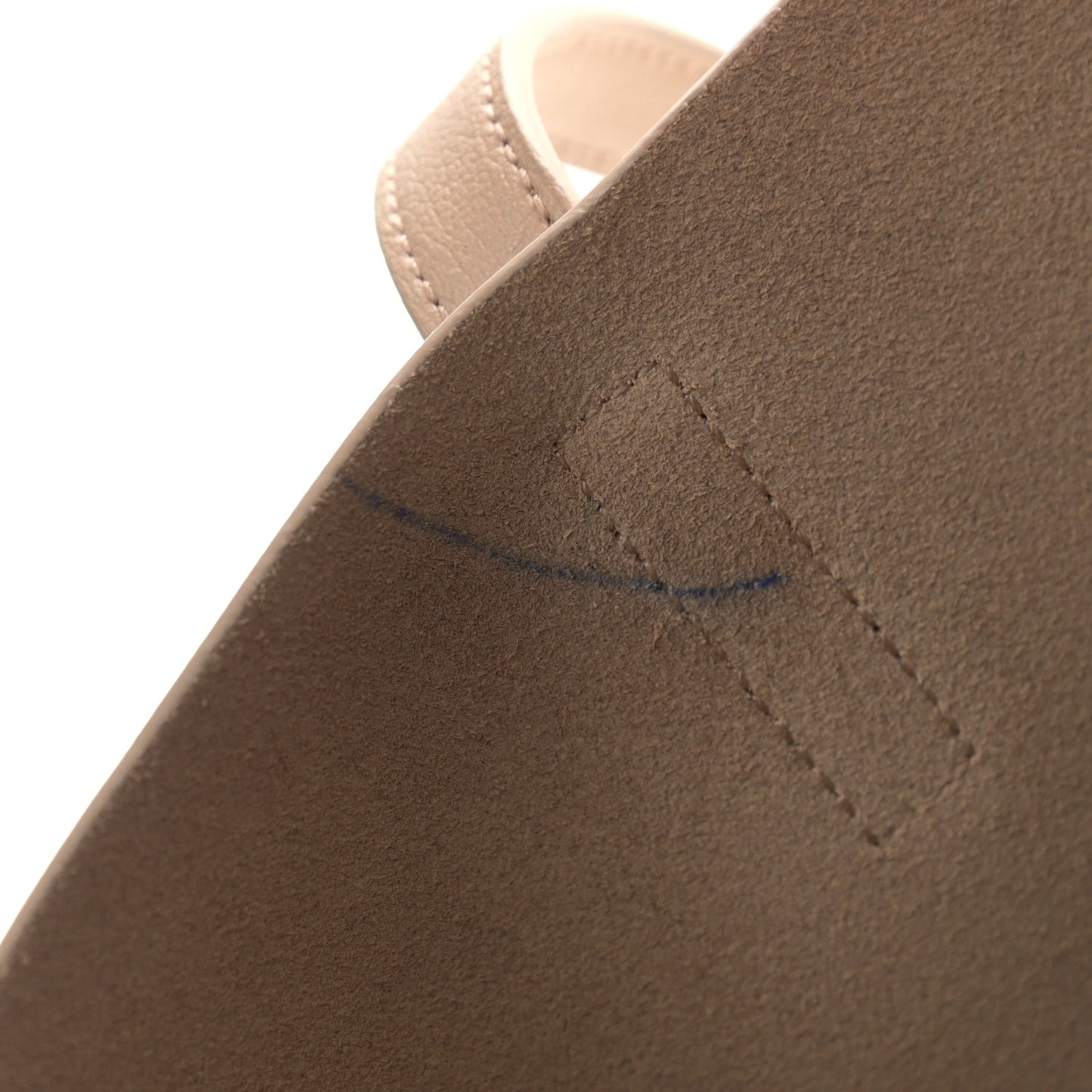 Calfskin Large Shopping Tote Nude Powder