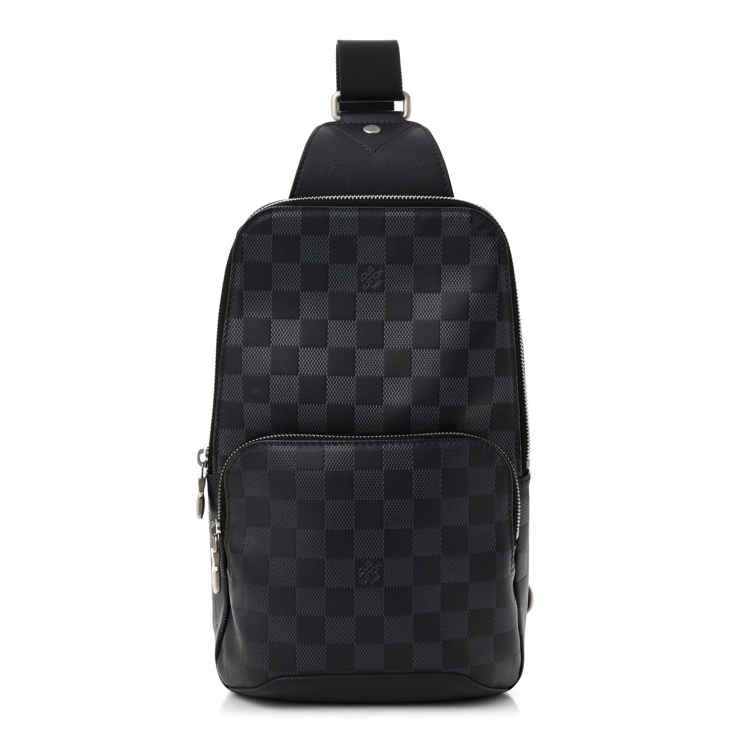 Damier Infini Avenue Sling Bag Astral Silver