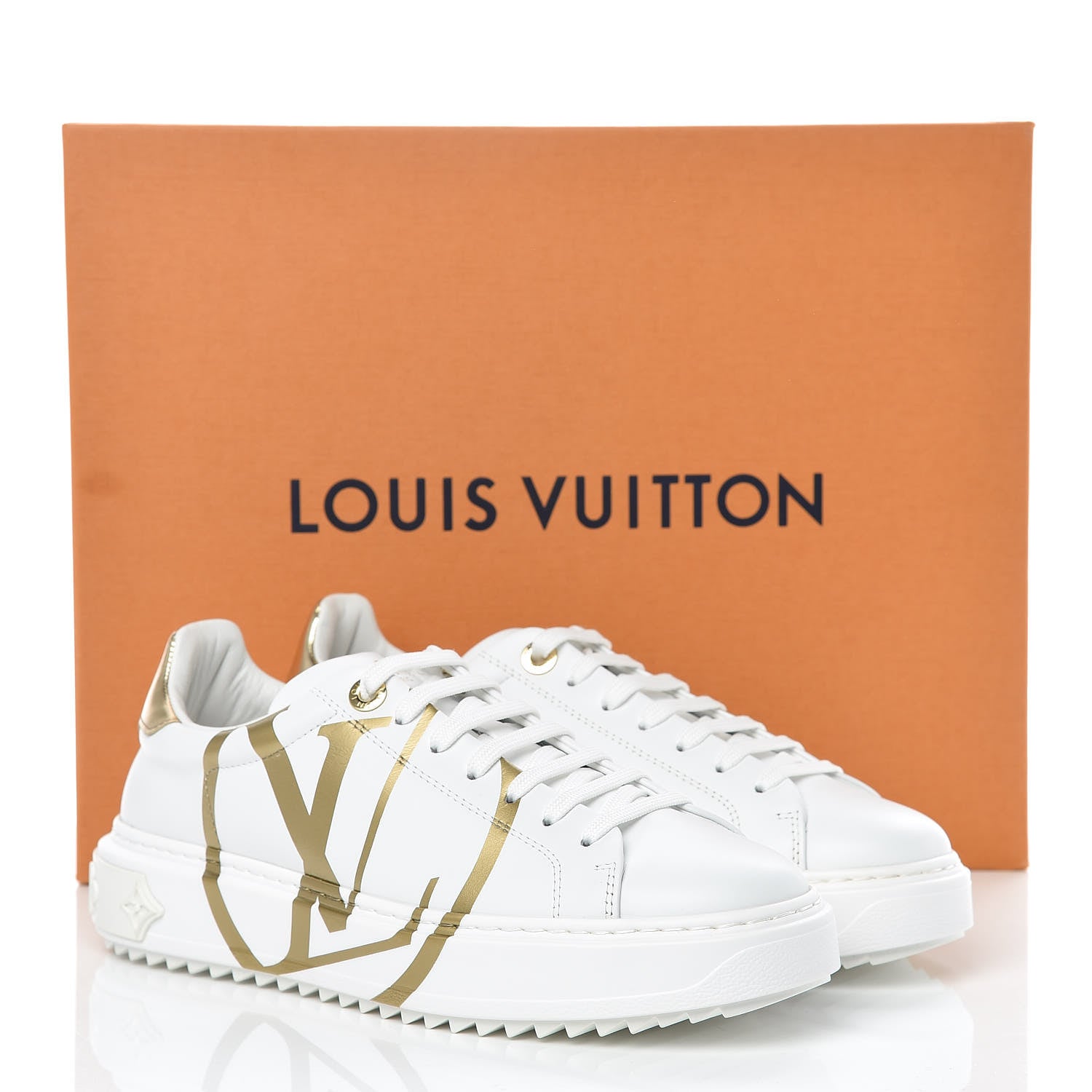 Louis Vuitton Calfskin Time Out Sneakers 39 Or 9 of 9