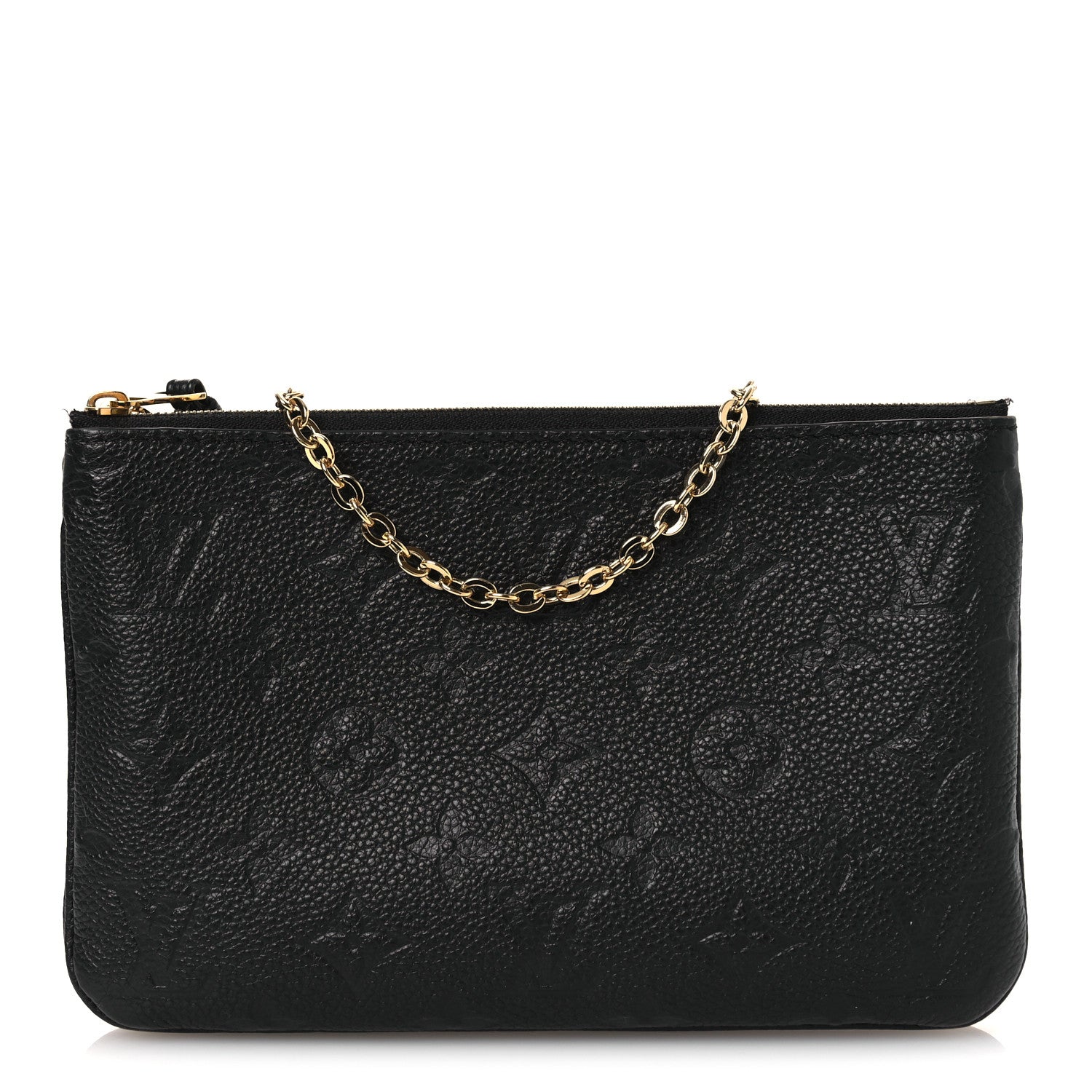 Louis Vuitton Empreinte Double Zip Pochette Black 1 of 12