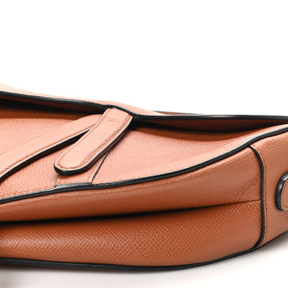 Christian Dior Grained Calfskin Saddle Bag Camello 10 of 11