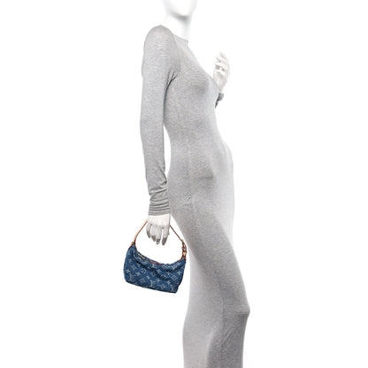 Louis Vuitton Monogram Denim Hills Pochette Blue 2 of 11
