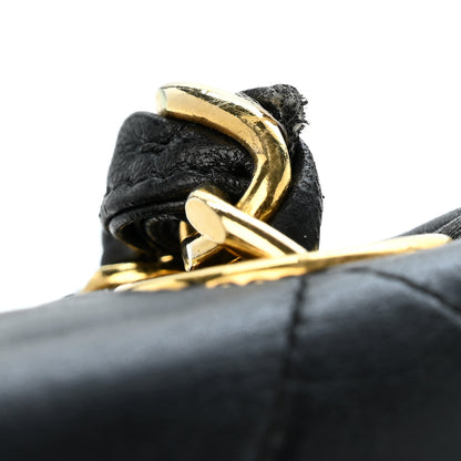 Chanel Lambskin Quilted XL Jumbo Single Flap Black 12 of 14