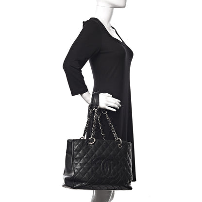 Chanel Caviar Quilted Grand Shopping Tote GST Black 2 of 24