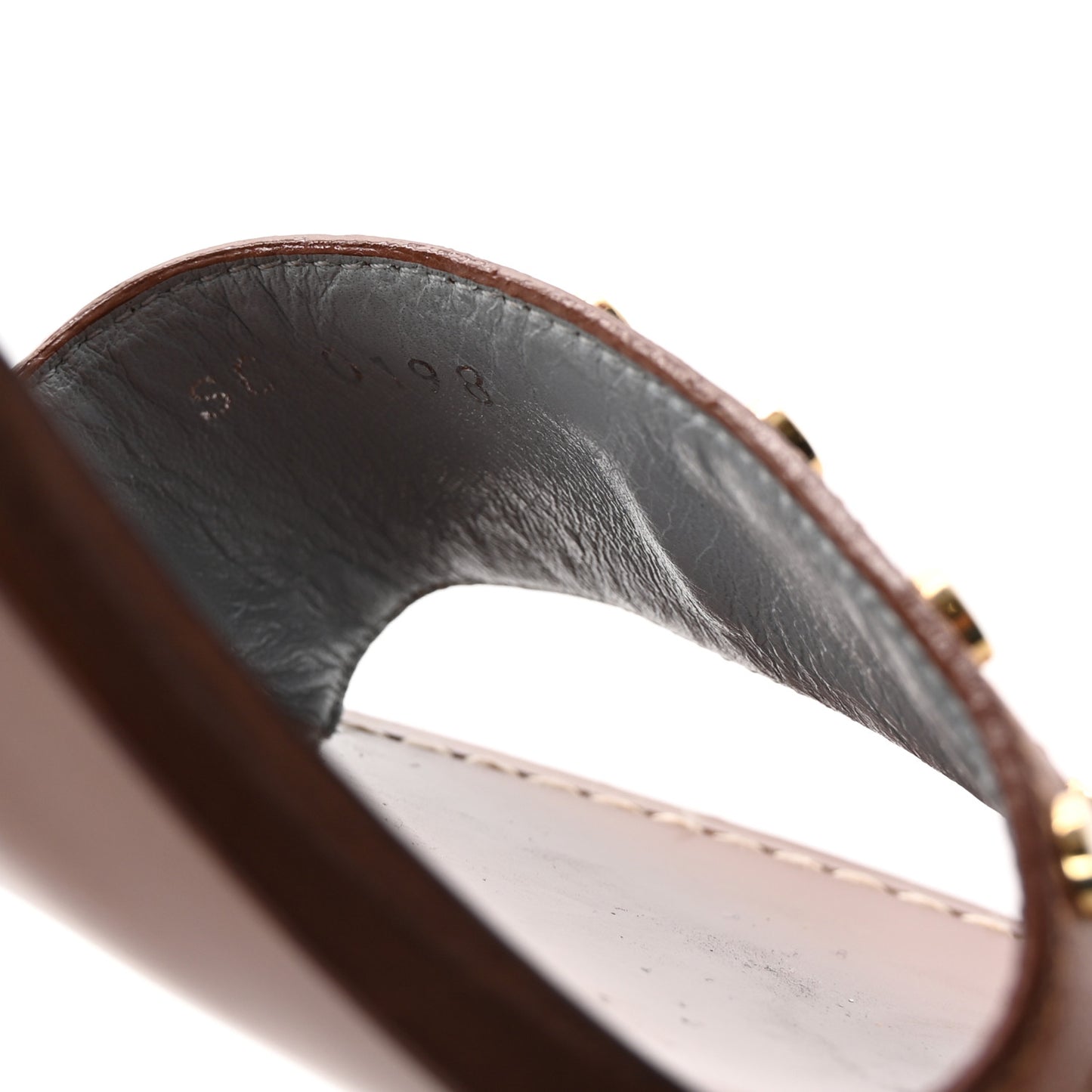 Calfskin Monogram Passenger Sandals 38 Cognac