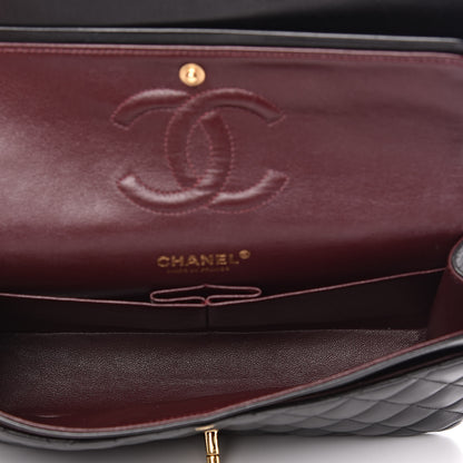 Chanel Lambskin Quilted Medium Double Flap Black 5 of 16