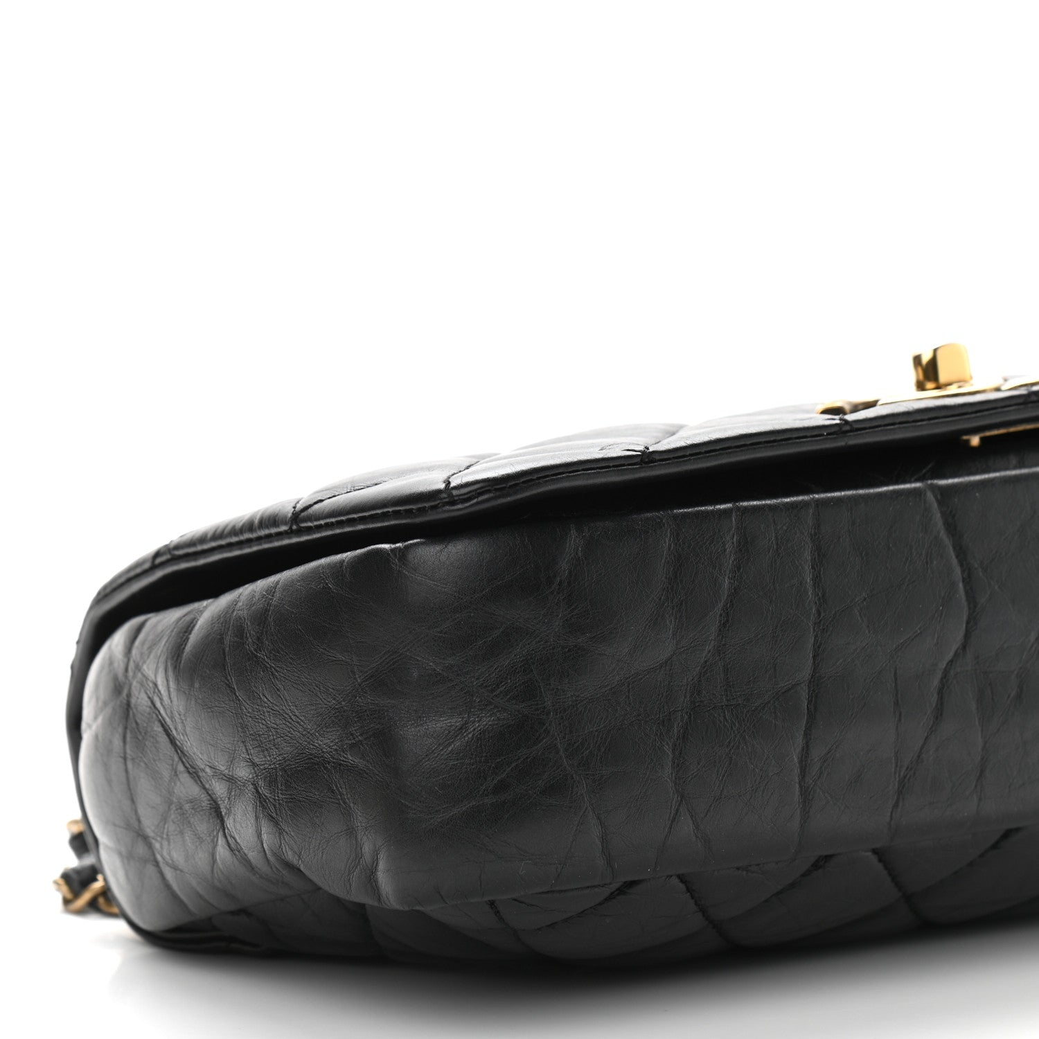Chanel Aged Calfskin Quilted Small Pondichery Flap Black 8 of 9