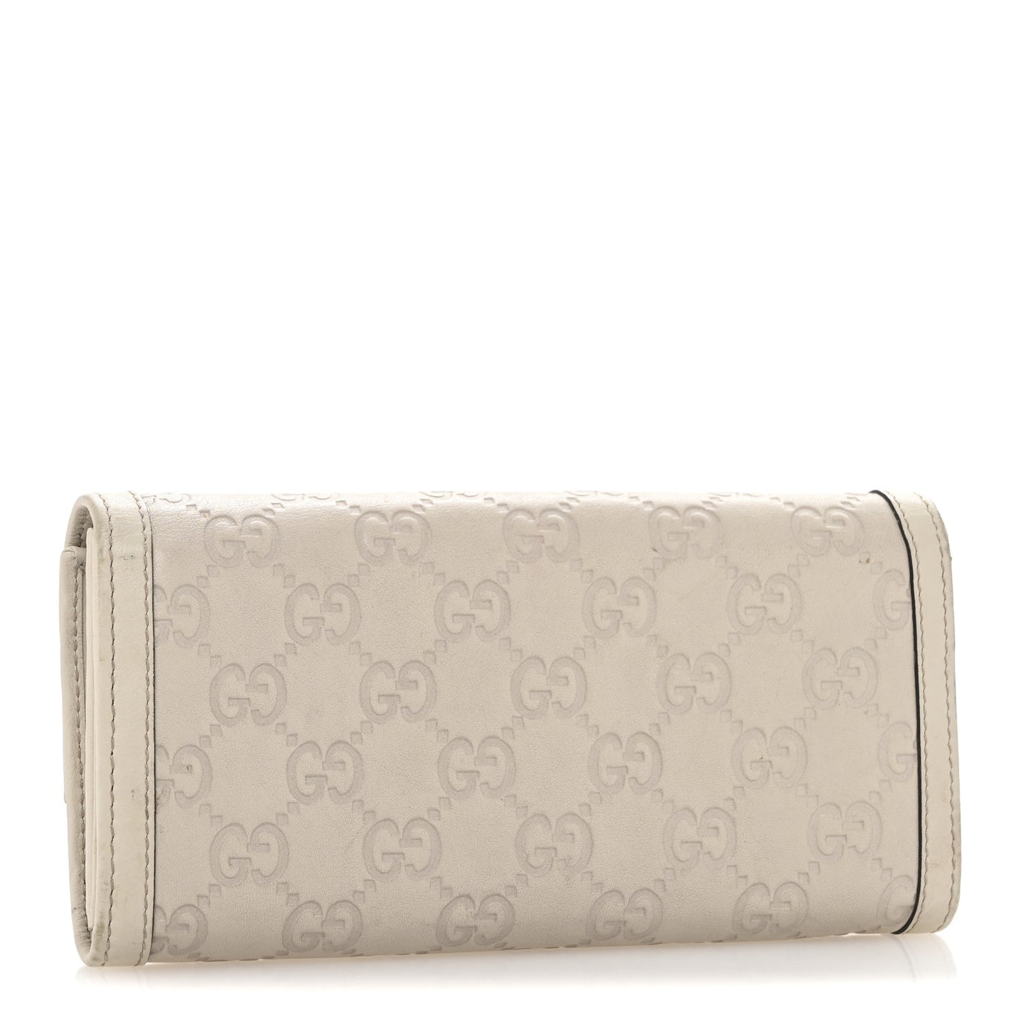 Guccissima Sukey Continental Wallet Off White