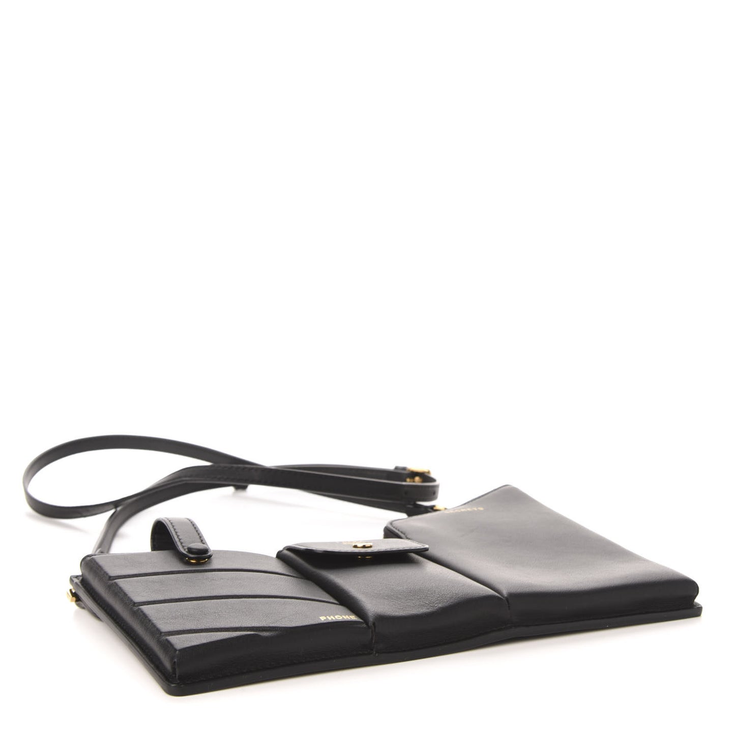 Vitello Grace 3 Pocket Mini Crossbody Bag Matte Black