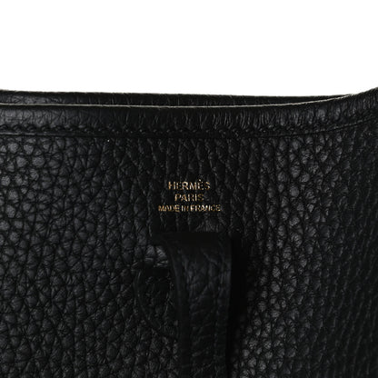 Hermes Taurillon Clemence Evelyne TPM Black 5 of 11