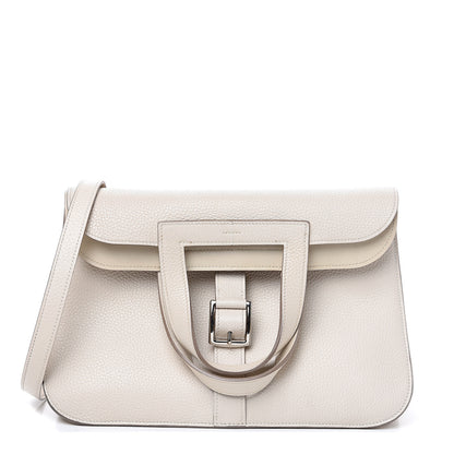 Hermes Taurillon Clemence Halzan 31 GM Craie 1 of 10
