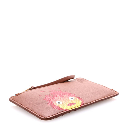 Loewe X HOWLS MOVING CASTLE Classic Calfskin Calcifer Coin Cardholder Rust 3 of 7