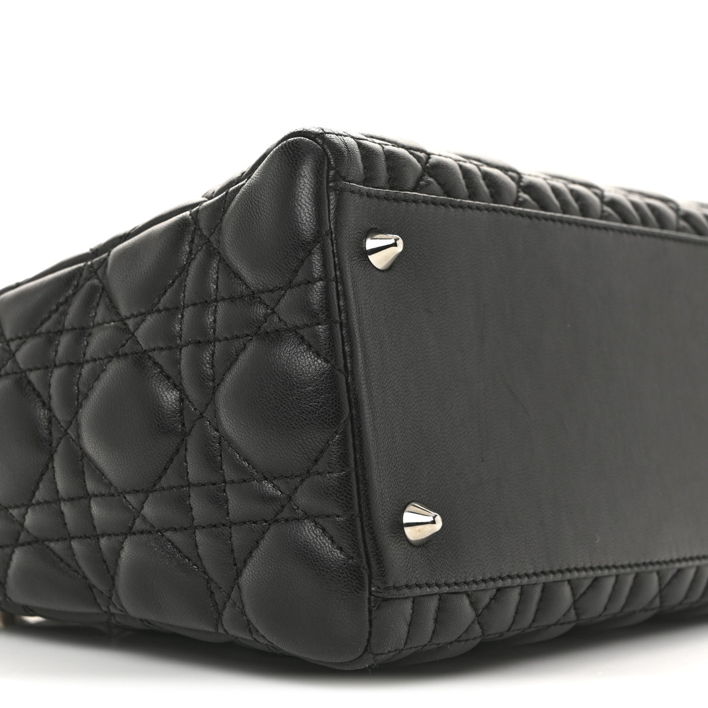 Lambskin Cannage Medium Lady Dior Black