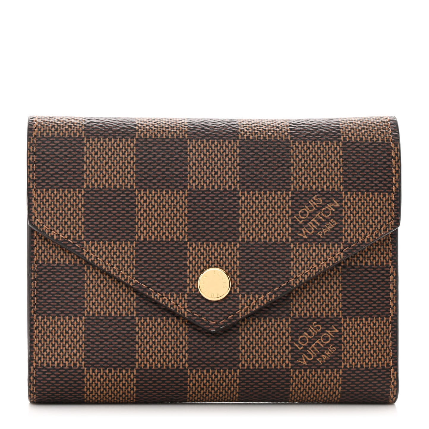 Damier Ebene Victorine Wallet Rose Ballerine