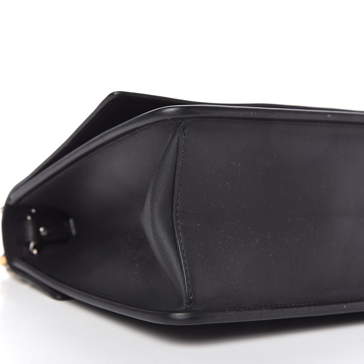 Vitello Century Velvet F is Fendi FF Kan I Shoulder Bag Black Tobacco