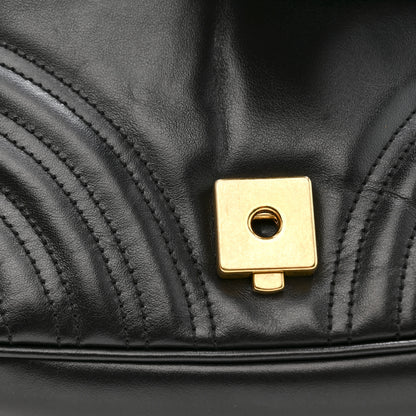 Gucci Calfskin Matelasse Mini GG Marmont Shoulder Bag Black 14 of 14
