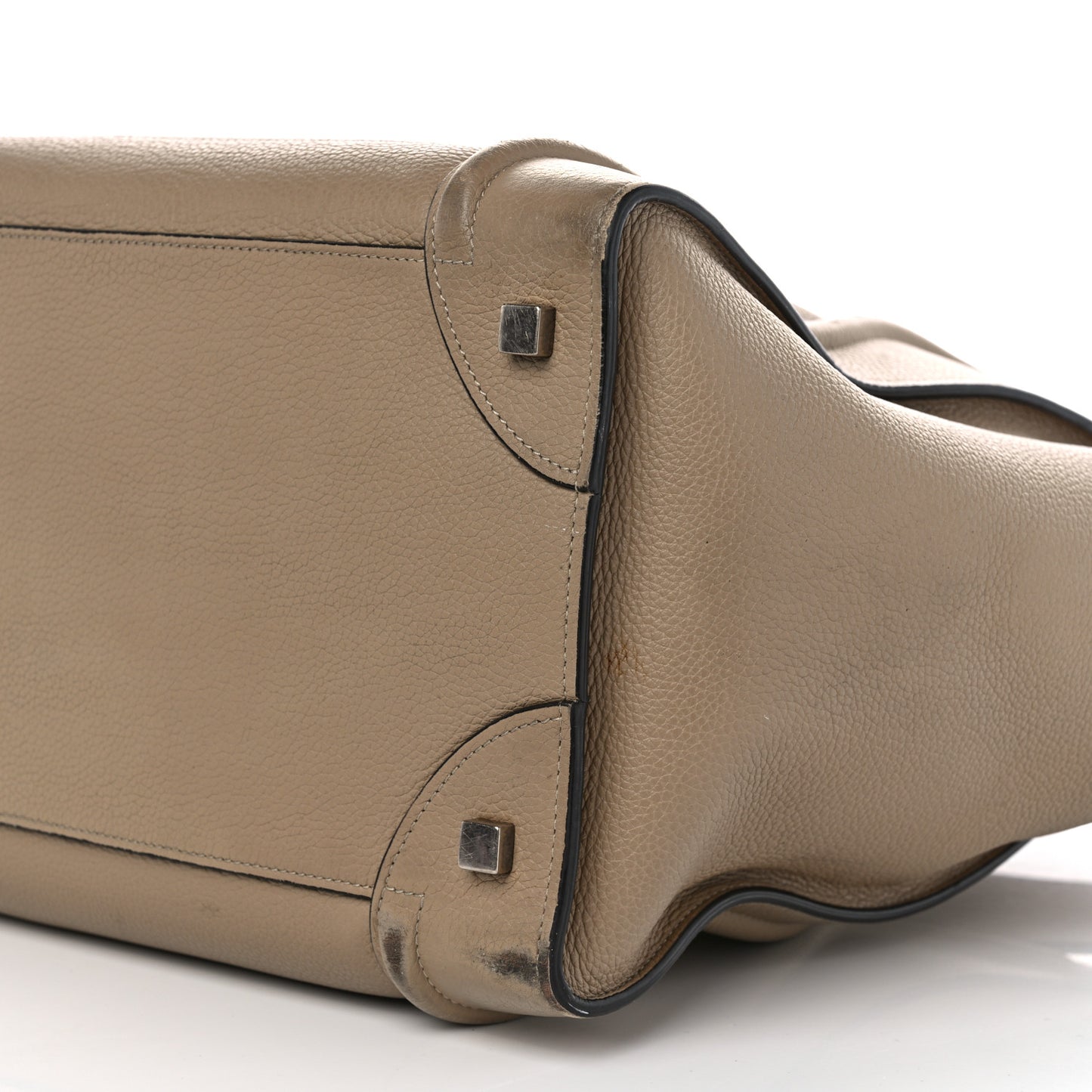 Drummed Calfskin Mini Luggage Dune