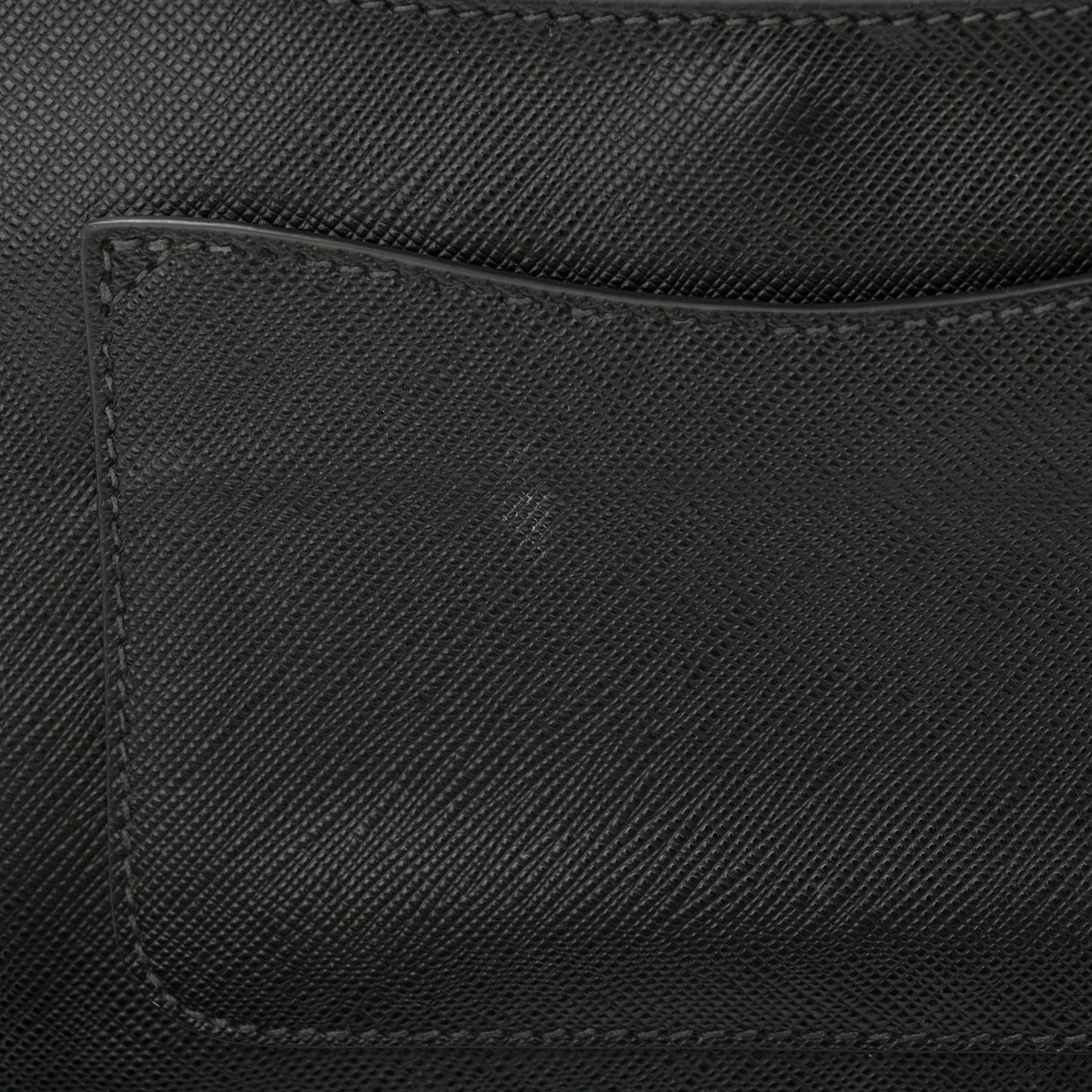 Saffiano Flap Shoulder Bag Black