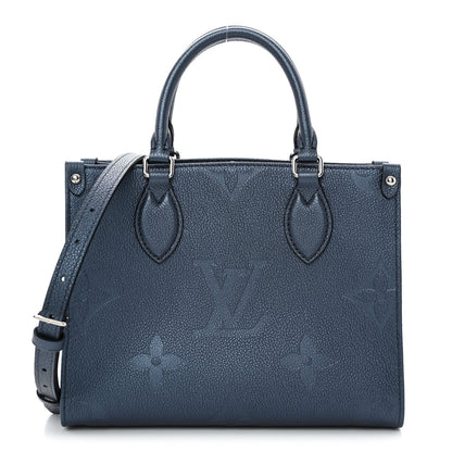 Louis Vuitton Metallic Empreinte Monogram Giant Onthego PM Navy Nacre 1 of 10