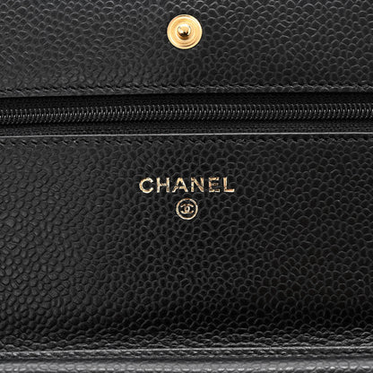 Chanel Caviar Quilted Wallet on Chain WOC Black 6 of 13