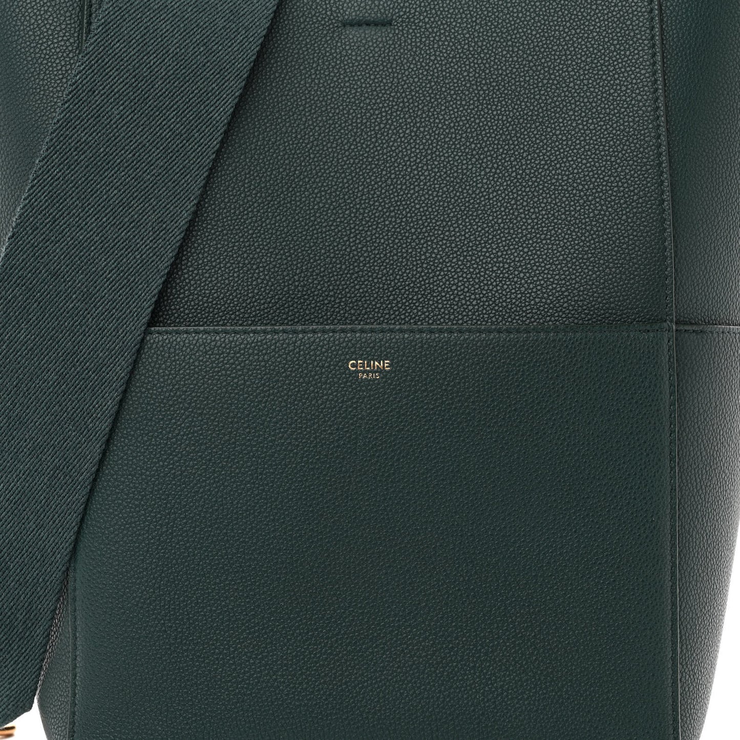 Soft Grained Calfskin Sangle Bucket Bag Amazone