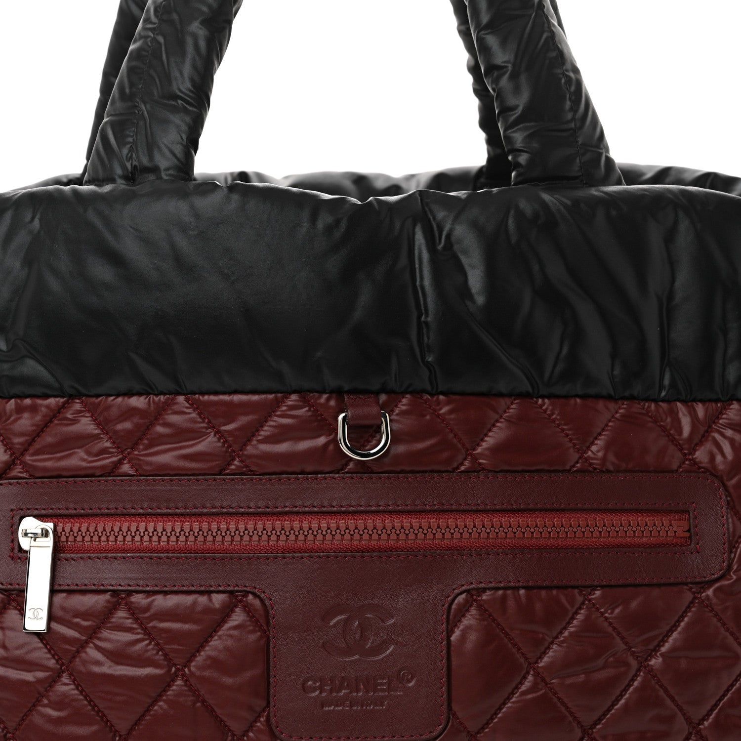 Chanel Lambskin Quilted Large Coco Cocoon Reversible Tote Black 13 of 18