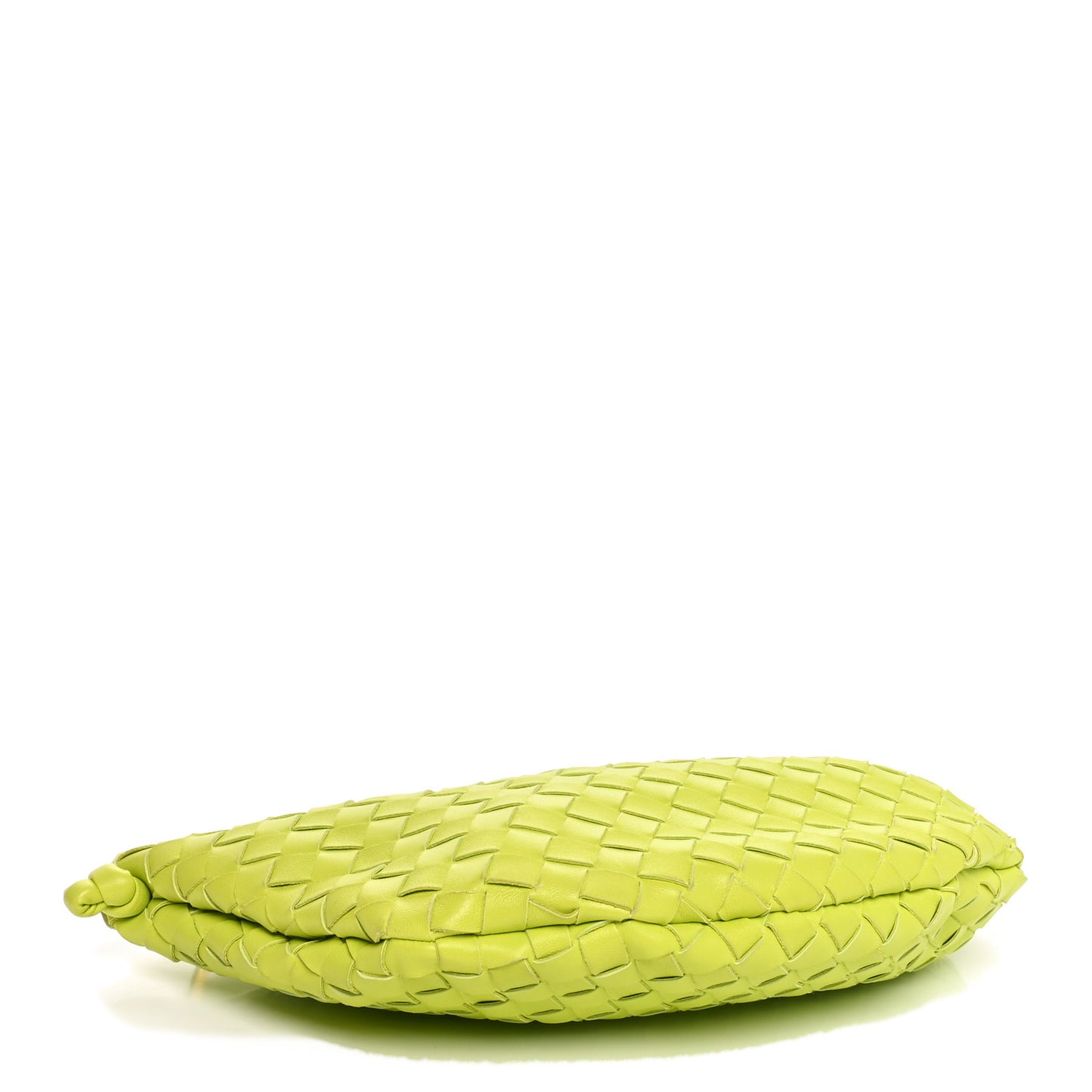 Nappa Intrecciato Medium Turn Pouch Acid Kiwi