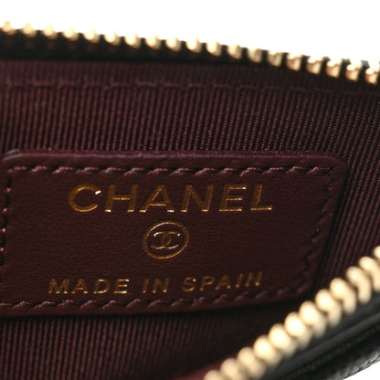Chanel Caviar Quilted CC Zip Card Holder Black 6 of 8
