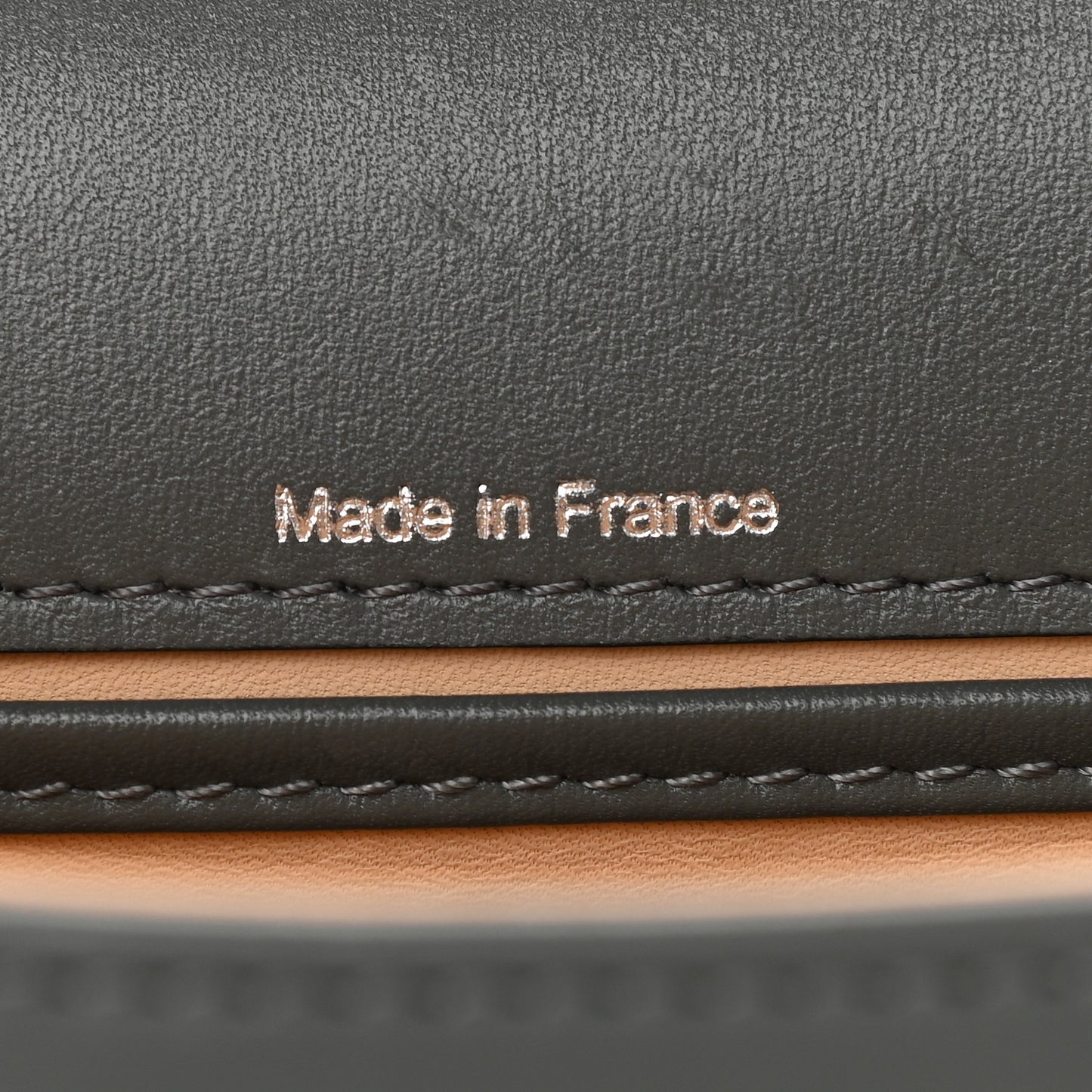 Box Calfskin Mini Brillant Satchel Dark Grey