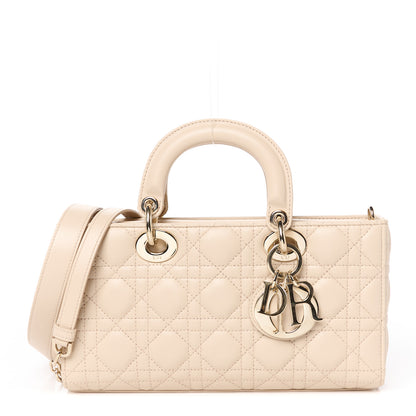 Christian Dior Lambskin Cannage Medium Lady D-Joy Beige Aesthetic 1 of 11